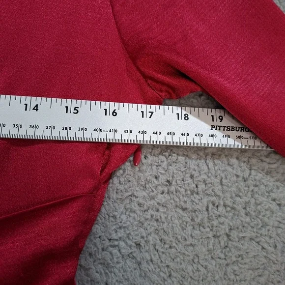 Equipment Adisa pink satin asymmetrical wrap style dress 0 Feminine Office - Picture 6 of 10